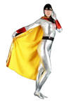 Sliver Bat Shiny Metallic zentai catsuit